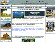 Tablet Screenshot of bearlakelodgerentals.com